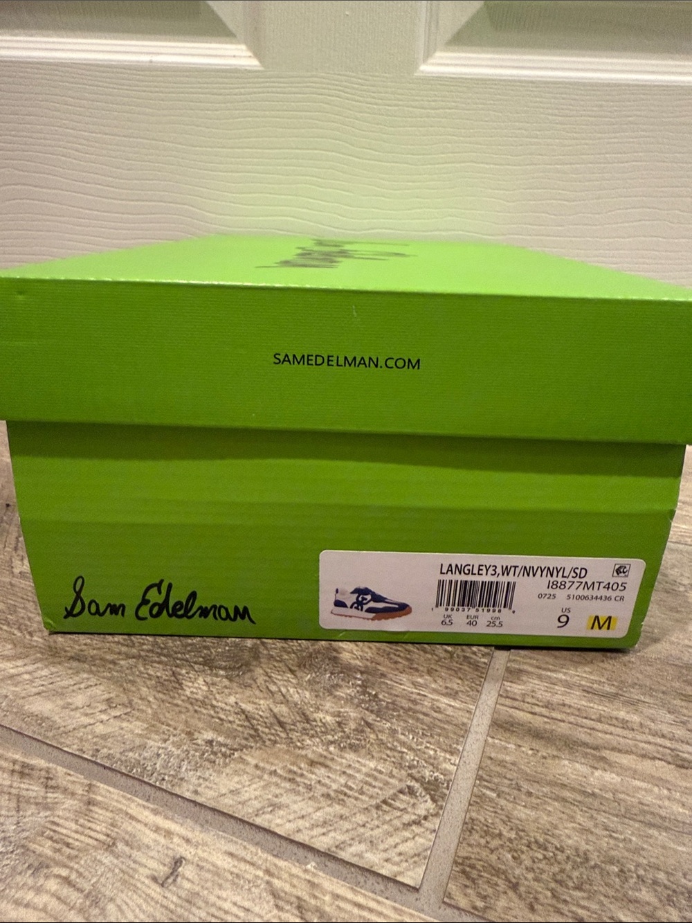 Sam Edelman Langley Suede and Nylon Logo Detail Platform Retro Sneakers